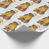 KerstNewfoundland voor de feestdag in Hondenliefhe Cadeaupapier (Hoek)