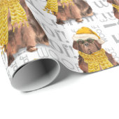 KerstNewfoundland voor de feestdag in Hondenliefhe Cadeaupapier (Rol Hoek)