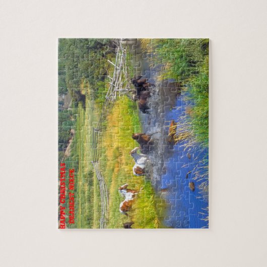 Kerstnicht. Legpuzzel (Verticaal)