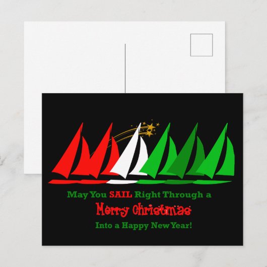 Kerstnichtzeilen Briefkaart (Voorkant / Achterkant)