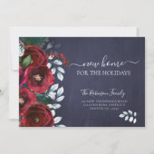 Kerstnieuw huis voor feestdagen die bewegen aankondiging (Voorkant)