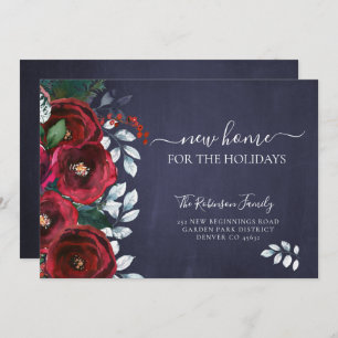 Kerstnieuw huis voor feestdagen die bewegen aankondiging