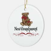 Kerstnieuwe grootouder keramisch ornament (Links)