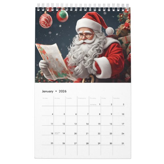 Kerstnieuwjaar Kalender (Jan 2026)