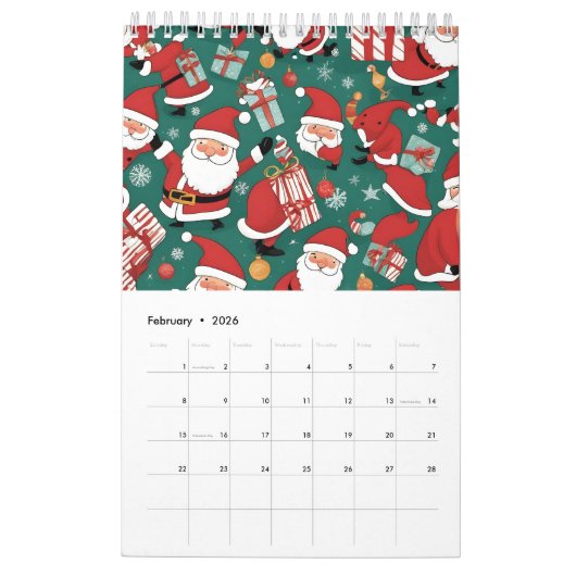 Kerstnieuwjaar Kalender (Feb 2026)