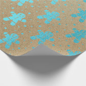 Kerstnieuwjaar Turks Gingerbrood Man Kraft Cadeaupapier (Hoek)