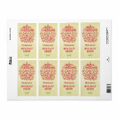 Kerstnieuwjaar  Typografie op maat Etiket (Full Sheet)