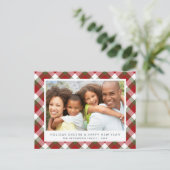 Kerstnieuwjaarfoto Feestdagenkaart (Staand voorkant)