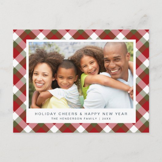 Kerstnieuwjaarfoto Feestdagenkaart (Voorkant)