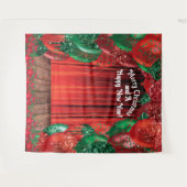 Kerstnieuwjaars ballonfotofoto Achtergrond Wandkleed (Voorkant (horizontaal))