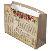 Kerstnieuws - cadeautas - groot, glanzend (Achterkant Gekanteld)