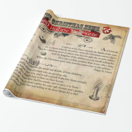 kerstnieuws, glanzend papier, 30 x 6 inch cadeaupapier