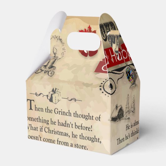 Kerstnieuws voor kerstmis bedankdoosjes (Achterkant)