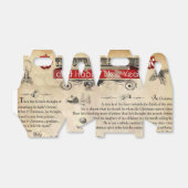 Kerstnieuws voor kerstmis bedankdoosjes (Uitgevouwen)