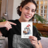 Kerstnijlpaard aanpasbaar feestdagenkaart