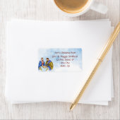 Kerstnitraatscène Eigen berichtlabel Etiket (Insitu)