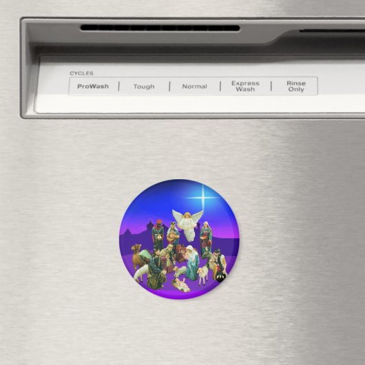 Kerstnivaty scene Magnet (Insitu (Vaatwasser))