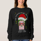 KerstNO DRAMA MAMA LLAMA Trui (Voorkant)