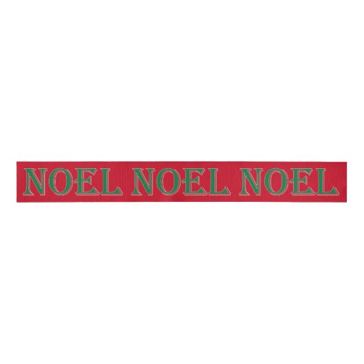 Kerstnoel Grosgrain Lint (Voorkant)