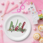 Kerstnoel Papieren Bordje (Feest)