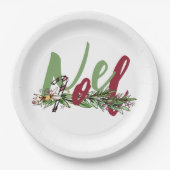 Kerstnoel Papieren Bordje (Voorkant)