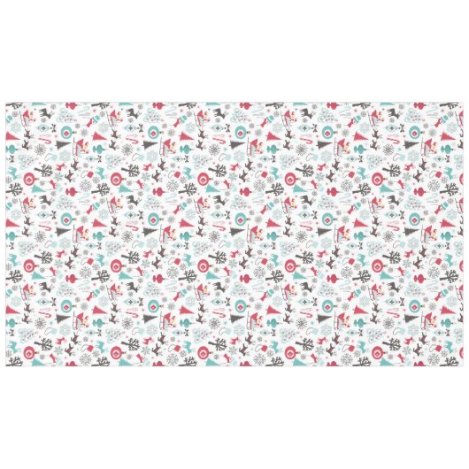Kerstnoords patroon tafelkleed (Voorkant (Horizontaal))