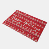 Kerstnoordse Prettige feestdagen Deurmat (Schuin)