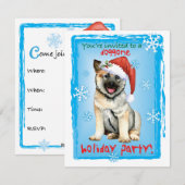 KerstNoors Elkhound Feestdagenkaart (Voorkant / Achterkant)