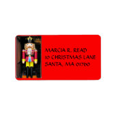 KERSTNOOTKRAKER, ADRESLABEL, ETIKET (Voorkant)