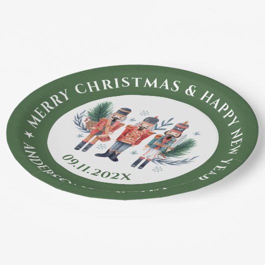 kerstnootmuskaten papieren bordje (Gekanteld)