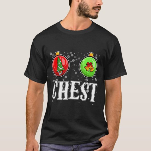 Kerstnoten bij elkaar passend Kerstnoten Kerst Kop T-shirt (Voorkant)