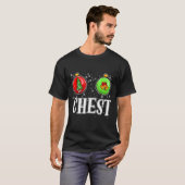 Kerstnoten bij elkaar passend Kerstnoten Kerst Kop T-shirt (Voorkant volledig)