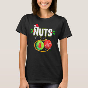 Kerstnoten bijpassende kastanjes kerst koppels Nu T-shirt