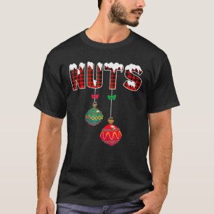 Kerstnoten Grappige bijpassende kastanjes Kerstmis T-shirt