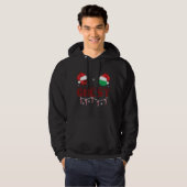 Kerstnoten Kerst Matching Kerst Koppels Hoodie (Voorkant volledig)