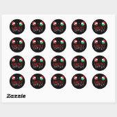 Kerstnoten Kerst Matching Kerst Koppels Ronde Sticker (Vel)