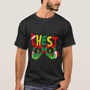 Kerstnoten Overeenkomende Familie Grappige Kastanj T-shirt