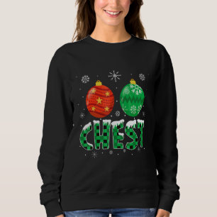 Kerstnoten Overeenkomende Kastanjes Kerst Koppels Trui