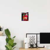 Kerstnoten roosteren Leuke Stoute Kerstman Vies Et Poster (Thuiskantoor)