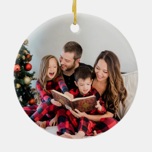 Kerstnotenkraker Ballerina Waterverf Foto Keramisch Ornament (Achterkant)