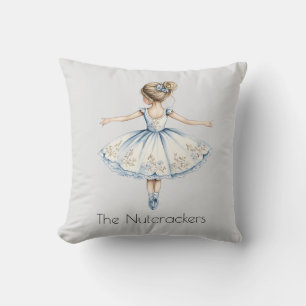 Kerstnotenkraker Ballerina Waterverf Kussen