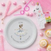 Kerstnotenkraker Ballerina Waterverf Papieren Bordje (Feest)