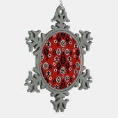 Kerstnotenkraker Baubles Tin Sneeuwvlok Ornament (Links)