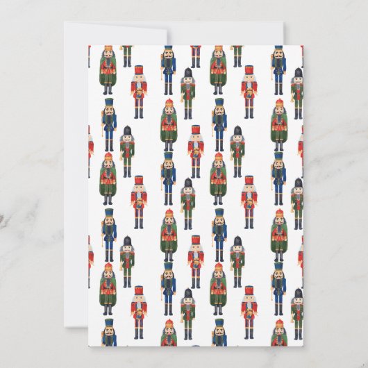 Kerstnotenkraker met trein trouw kerst save the date (Achterkant)