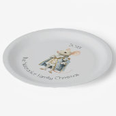 Kerstnotenkraker Muizenkoning Waterverf Papieren Bordje (Gekanteld)