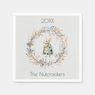 Kerstnotenkraker Muizenkoning Waterverf Servet