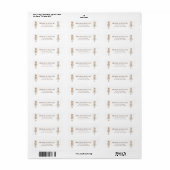 Kerstnotenkraker retouradres etiketten (Full Sheet)