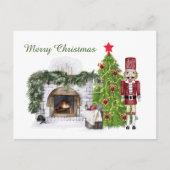 kerstnotenkrakerboom feestdagenkaart (Voorkant)