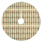 Kerstnotenkrakers op Licht Fleece Kerstboom Rok (Voorkant)