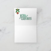 Kerstnotische blaaskaarsen "initiaal I" Feestdagen Kaart (Binnen)